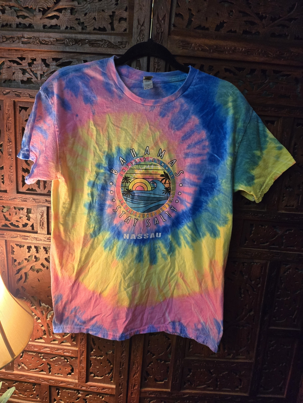 Bahamas Stay Salty Nassau Tie-Dye T-Shirt